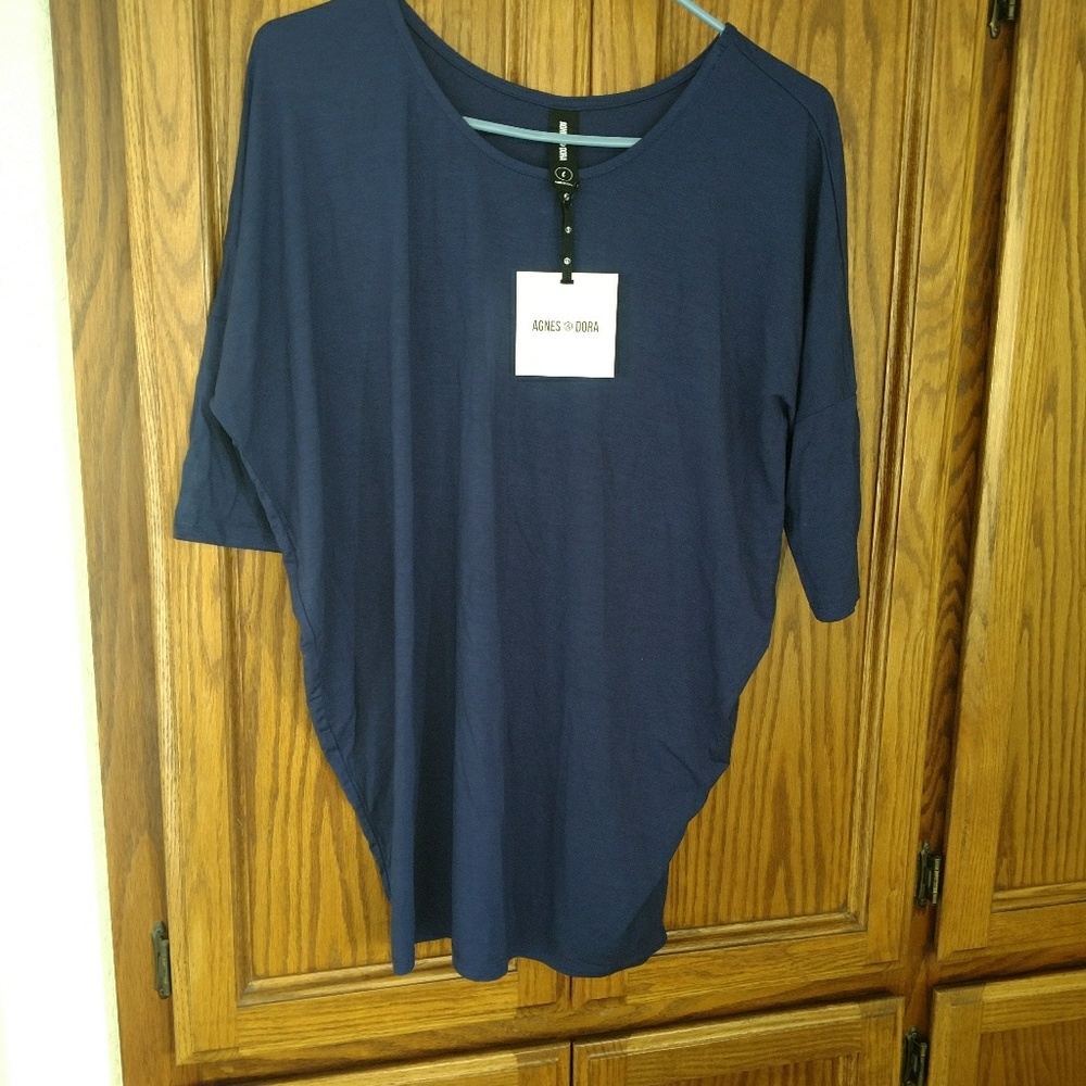 Agnes & Dora Navy Dolman Top